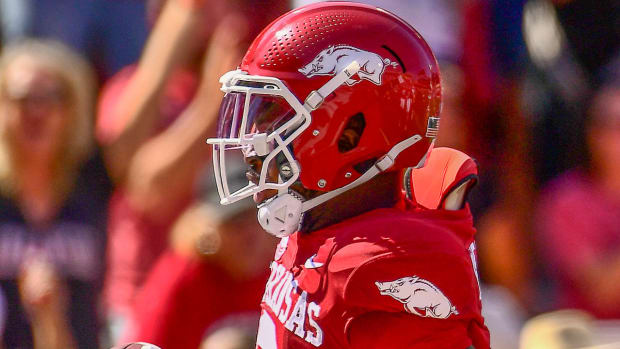 Antonio Grier after a 25-yard scoring run after an interception against Kent State